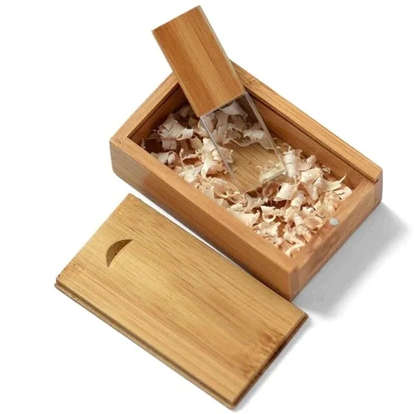 Wooden Crystal USB Thumb Drive - Wooden Crystal USB Thumb Drive - Image 1 of 5