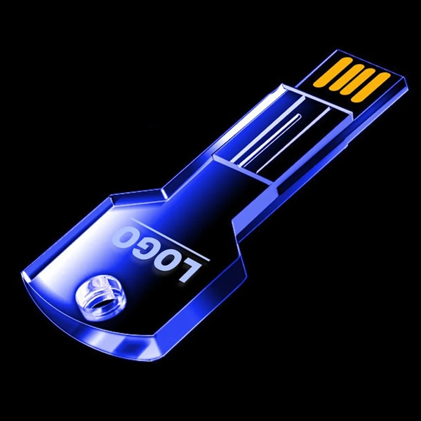 Crystal Key Shaped USB Pen Drive - Crystal Key Shaped USB Pen Drive - Image 3 of 3