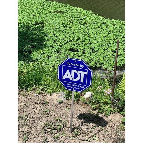 Aluminum Custom Warning Sign with Stake - Aluminum Custom Warning Sign with Stake - Image 2 of 2