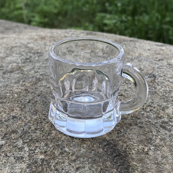 2oz Glass beer mug with small handle - 2oz Glass beer mug with small handle - Image 2 of 10