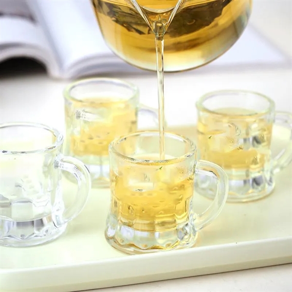 2oz Glass beer mug with small handle - 2oz Glass beer mug with small handle - Image 7 of 10