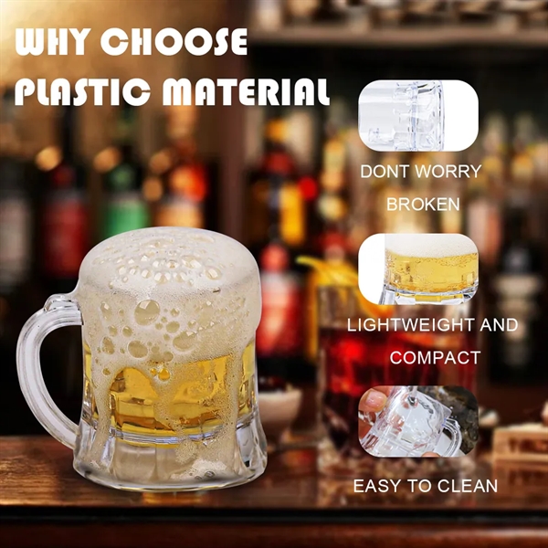 2oz Glass beer mug with small handle - 2oz Glass beer mug with small handle - Image 9 of 10