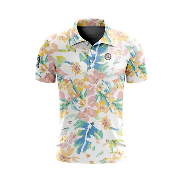 Standout Performance Short Sleeve Golf Apparel Polo Shirt - Standout Performance Short Sleeve Golf Apparel Polo Shirt - Image 3 of 7