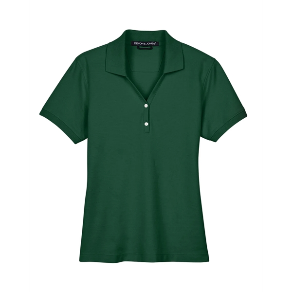Devon & Jones Ladies' Pima Pique Y-Collar Polo - Devon & Jones Ladies' Pima Pique Y-Collar Polo - Image 96 of 142