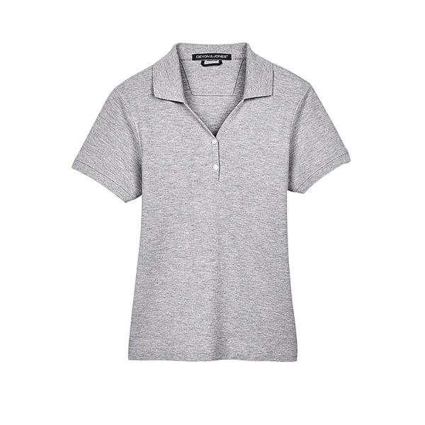 Devon & Jones Ladies' Pima Pique Y-Collar Polo - Devon & Jones Ladies' Pima Pique Y-Collar Polo - Image 99 of 142
