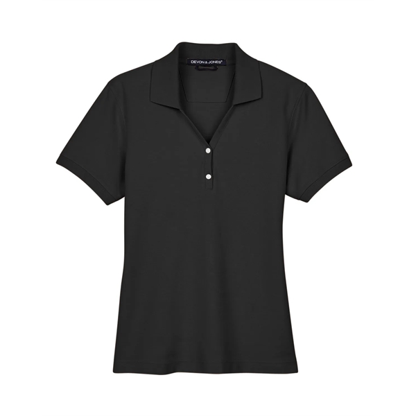 Devon & Jones Ladies' Pima Pique Y-Collar Polo - Devon & Jones Ladies' Pima Pique Y-Collar Polo - Image 102 of 142