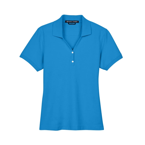 Devon & Jones Ladies' Pima Pique Y-Collar Polo - Devon & Jones Ladies' Pima Pique Y-Collar Polo - Image 114 of 142