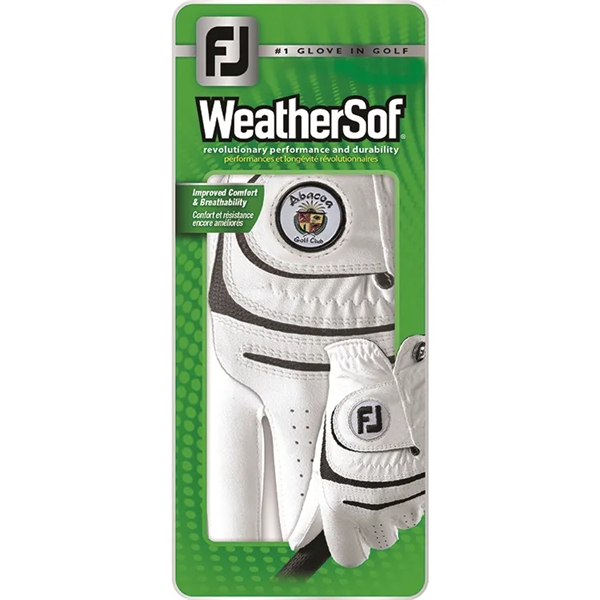 FootJoy WeatherSof Q-Mark Glove w/ Hand Painted Marker - FootJoy WeatherSof Q-Mark Glove w/ Hand Painted Marker - Image 2 of 2