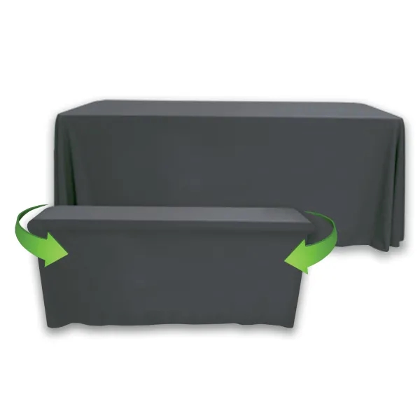 8' to 6' Convertible Throw PolyKnit™ Table Cover (BLANK) - 8' to 6' Convertible Throw PolyKnit™ Table Cover (BLANK) - Image 2 of 26