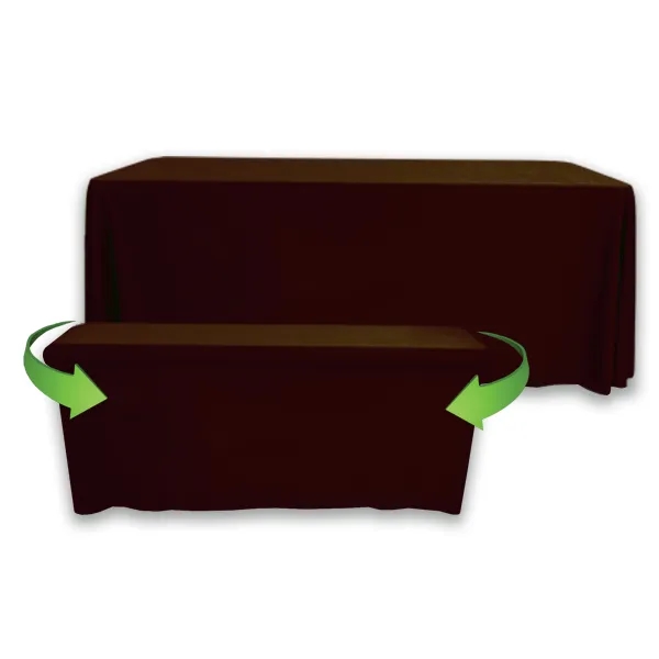 8' to 6' Convertible Throw PolyKnit™ Table Cover (BLANK) - 8' to 6' Convertible Throw PolyKnit™ Table Cover (BLANK) - Image 3 of 26