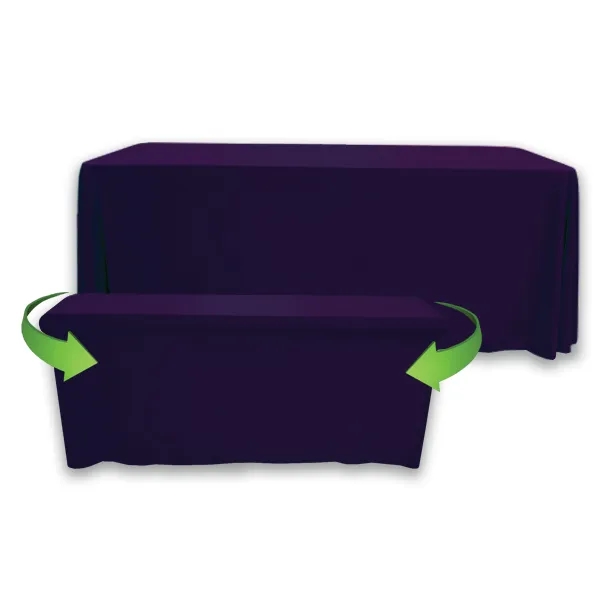 8' to 6' Convertible Throw PolyKnit™ Table Cover (BLANK) - 8' to 6' Convertible Throw PolyKnit™ Table Cover (BLANK) - Image 16 of 26