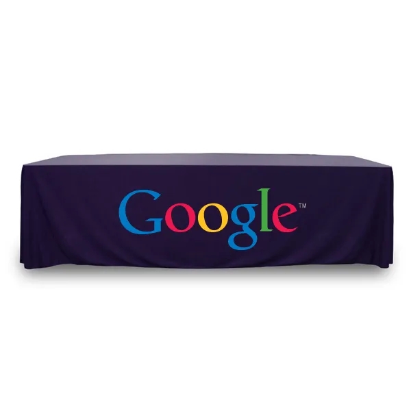 8 ft.Throw PolyKnit™ Table Cover (Full Color Logo) - 8 ft.Throw PolyKnit™ Table Cover (Full Color Logo) - Image 18 of 30