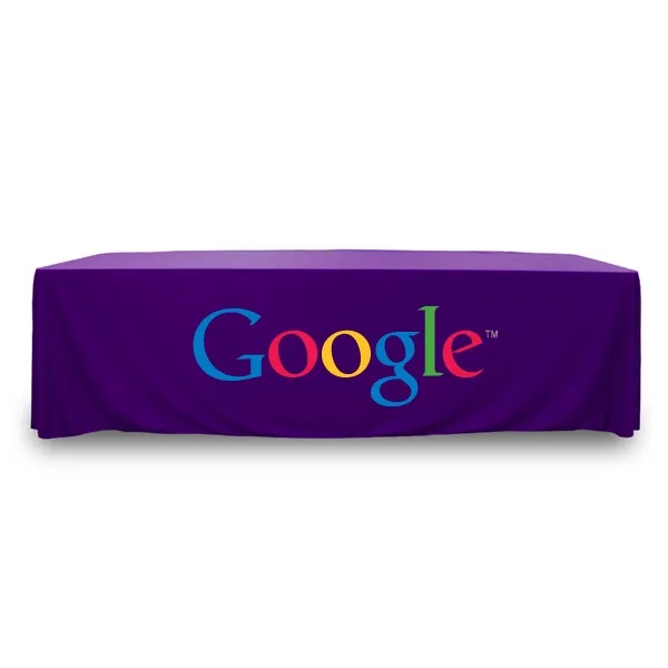 8 ft.Throw PolyKnit™ Table Cover (Full Color Logo) - 8 ft.Throw PolyKnit™ Table Cover (Full Color Logo) - Image 21 of 30