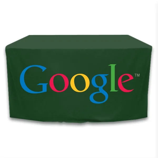 4 ft. x 24 in.Throw PolyKnit™ Table Cover (Full Color Logo) - 4 ft. x 24 in.Throw PolyKnit™ Table Cover (Full Color Logo) - Image 9 of 30