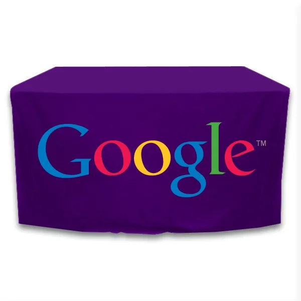 4 ft. x 24 in.Throw PolyKnit™ Table Cover (Full Color Logo) - 4 ft. x 24 in.Throw PolyKnit™ Table Cover (Full Color Logo) - Image 21 of 30