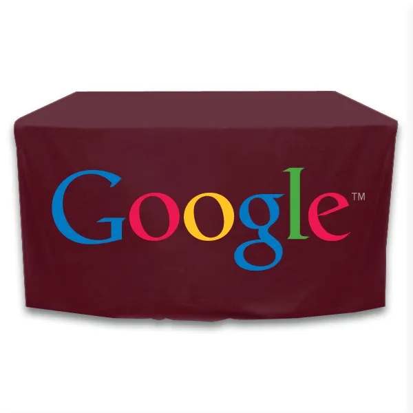4 ft. x 24 in.Throw PolyKnit™ Table Cover (Full Color Logo) - 4 ft. x 24 in.Throw PolyKnit™ Table Cover (Full Color Logo) - Image 26 of 30
