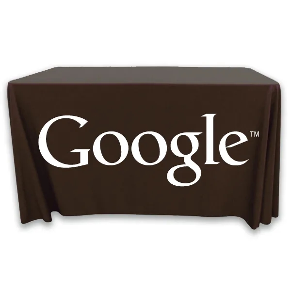 4 ft. x 24 in.Throw PolyKnit™ Table Cover (One Color Logo) - 4 ft. x 24 in.Throw PolyKnit™ Table Cover (One Color Logo) - Image 4 of 30