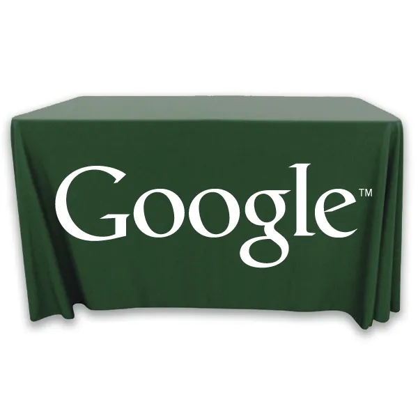 4 ft. x 24 in.Throw PolyKnit™ Table Cover (One Color Logo) - 4 ft. x 24 in.Throw PolyKnit™ Table Cover (One Color Logo) - Image 9 of 30