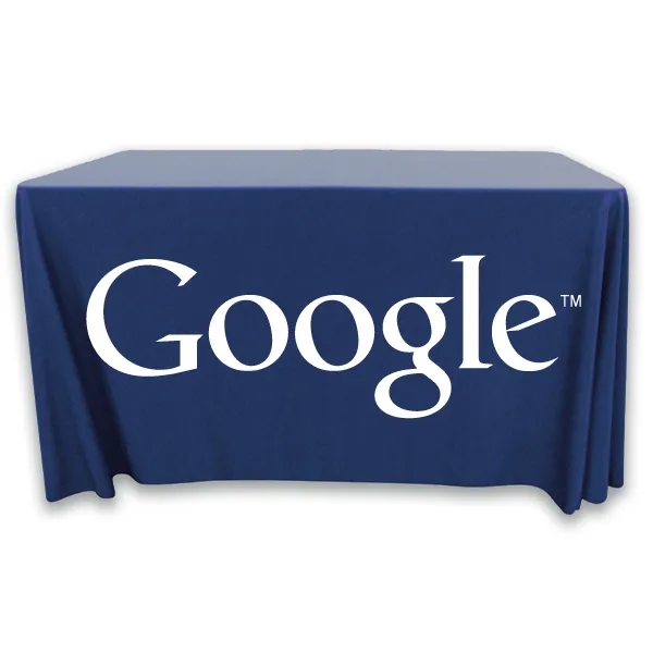 4 ft. x 24 in.Throw PolyKnit™ Table Cover (One Color Logo) - 4 ft. x 24 in.Throw PolyKnit™ Table Cover (One Color Logo) - Image 20 of 30