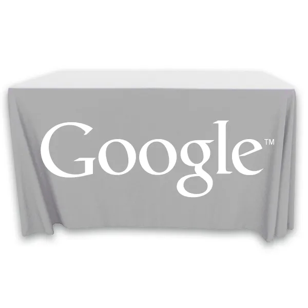 4 ft. x 24 in.Throw PolyKnit™ Table Cover (One Color Logo) - 4 ft. x 24 in.Throw PolyKnit™ Table Cover (One Color Logo) - Image 22 of 30