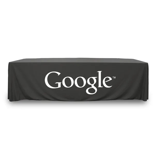 8 ft.Throw PolyKnit™ Table Cover (One Color Logo) - 8 ft.Throw PolyKnit™ Table Cover (One Color Logo) - Image 2 of 30