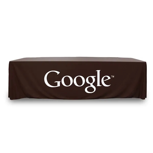 8 ft.Throw PolyKnit™ Table Cover (One Color Logo) - 8 ft.Throw PolyKnit™ Table Cover (One Color Logo) - Image 3 of 30