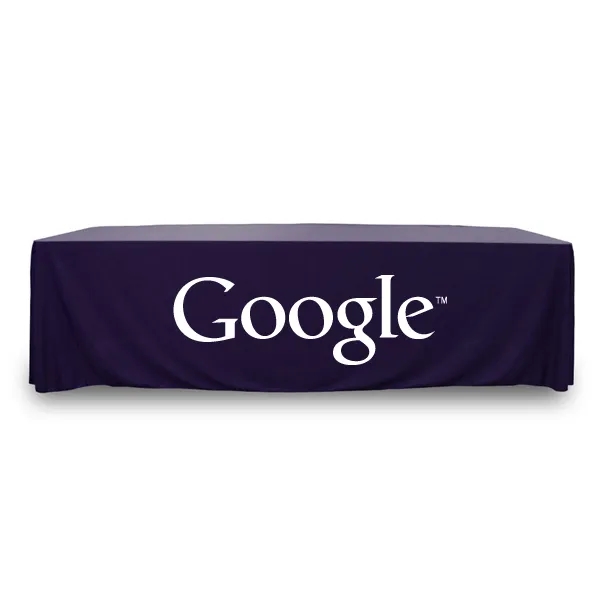 8 ft.Throw PolyKnit™ Table Cover (One Color Logo) - 8 ft.Throw PolyKnit™ Table Cover (One Color Logo) - Image 17 of 30