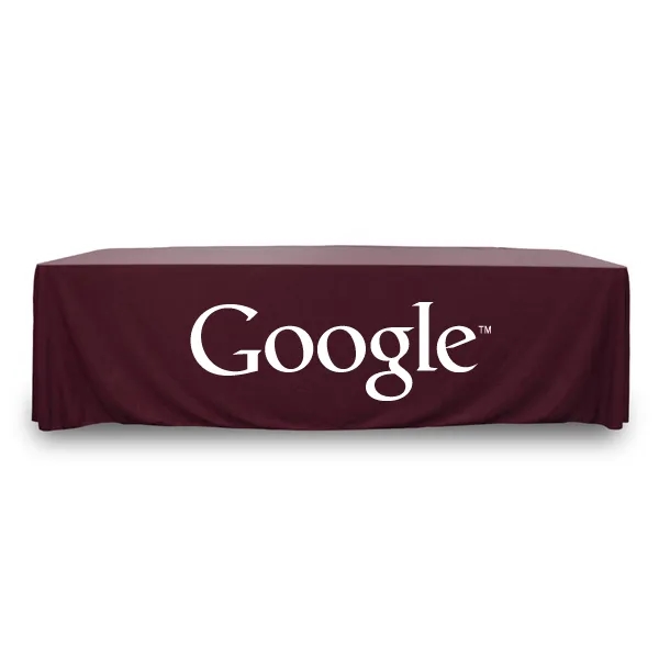 8 ft.Throw PolyKnit™ Table Cover (One Color Logo) - 8 ft.Throw PolyKnit™ Table Cover (One Color Logo) - Image 25 of 30