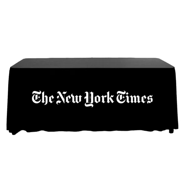 6 ft.Throw PolyKnit™ Table Cover (One Color Logo) - 6 ft.Throw PolyKnit™ Table Cover (One Color Logo) - Image 3 of 16