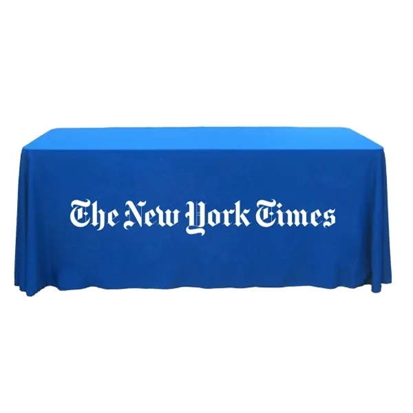 6 ft.Throw PolyKnit™ Table Cover (One Color Logo) - 6 ft.Throw PolyKnit™ Table Cover (One Color Logo) - Image 4 of 16