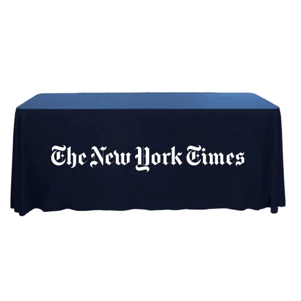 6 ft.Throw PolyKnit™ Table Cover (One Color Logo) - 6 ft.Throw PolyKnit™ Table Cover (One Color Logo) - Image 5 of 16