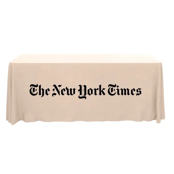 6 ft.Throw PolyKnit™ Table Cover (One Color Logo) - 6 ft.Throw PolyKnit™ Table Cover (One Color Logo) - Image 9 of 16