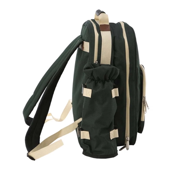 Large Capacity Picnic Backpack Set For 4 Person - Large Capacity Picnic Backpack Set For 4 Person - Image 3 of 5