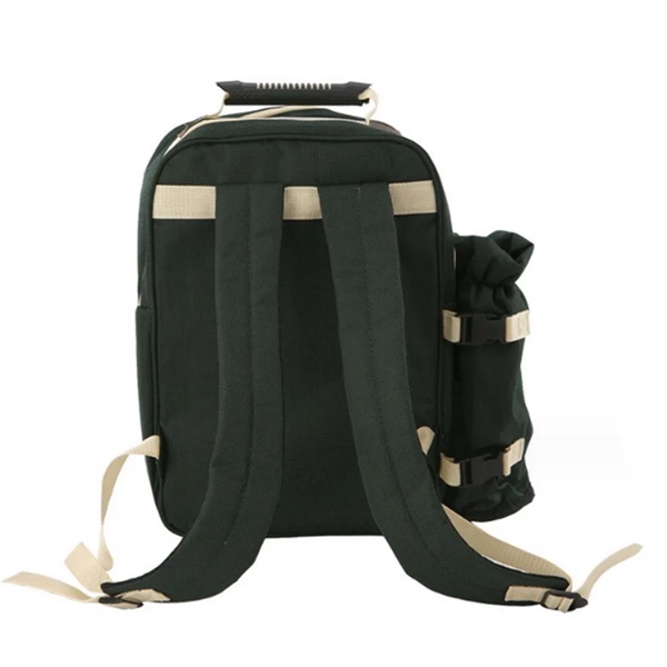 Large Capacity Picnic Backpack Set For 4 Person - Large Capacity Picnic Backpack Set For 4 Person - Image 4 of 5