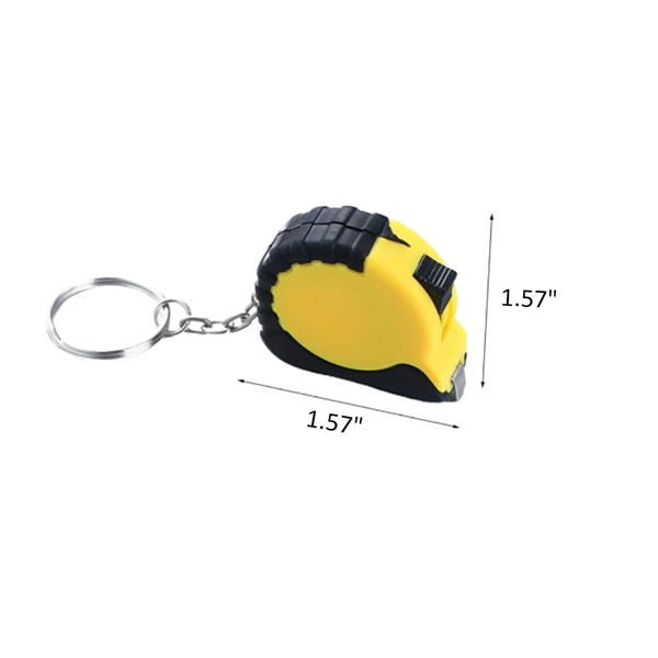 Portable Mini Retractable Pocket Keyring Tape Measure - Portable Mini Retractable Pocket Keyring Tape Measure - Image 1 of 4