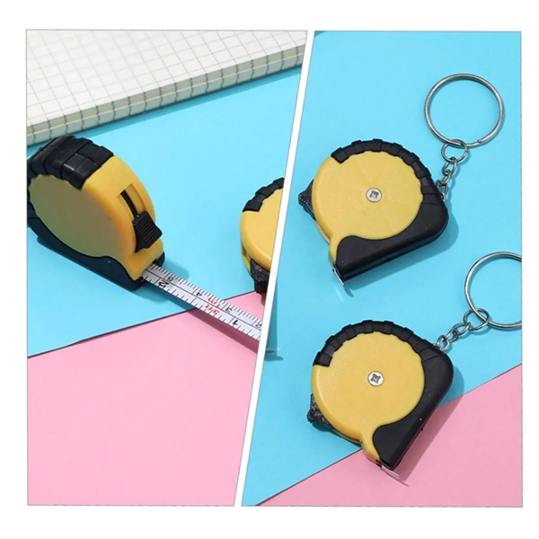 Portable Mini Retractable Pocket Keyring Tape Measure - Portable Mini Retractable Pocket Keyring Tape Measure - Image 2 of 4