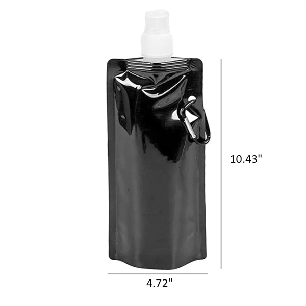 17 Oz Reusable Collapsible Water Bottles All Over Printing - 17 Oz Reusable Collapsible Water Bottles All Over Printing - Image 1 of 4