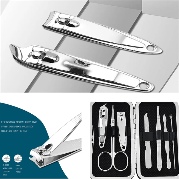 7pcs Stainless Steel Nail Clipper Tool Set All Over Printing - 7pcs Stainless Steel Nail Clipper Tool Set All Over Printing - Image 2 of 4