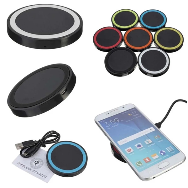 10W Round Protable Wireless Charger Fast Charging Dock Pad - 10W Round Protable Wireless Charger Fast Charging Dock Pad - Image 4 of 6