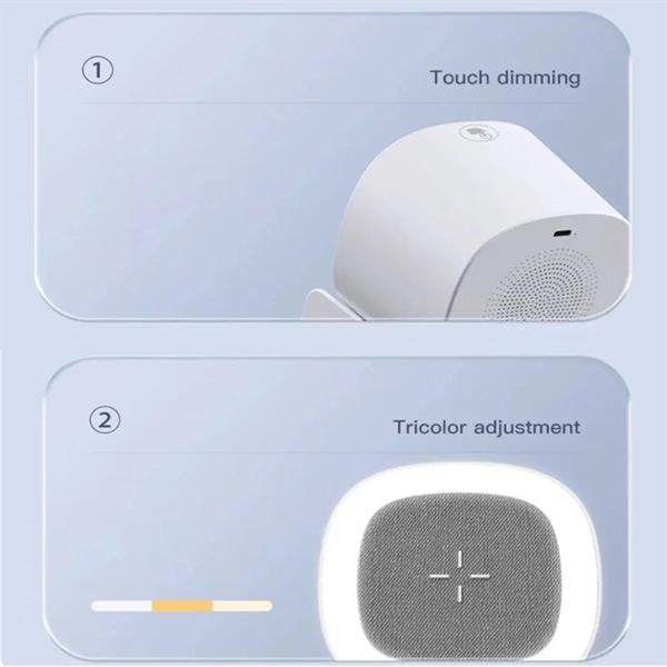 4-In-1 Wireless Charging Music Light Bluetooth Speaker - 4-In-1 Wireless Charging Music Light Bluetooth Speaker - Image 5 of 8