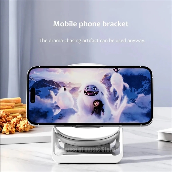 4-In-1 Wireless Charging Music Light Bluetooth Speaker - 4-In-1 Wireless Charging Music Light Bluetooth Speaker - Image 6 of 8