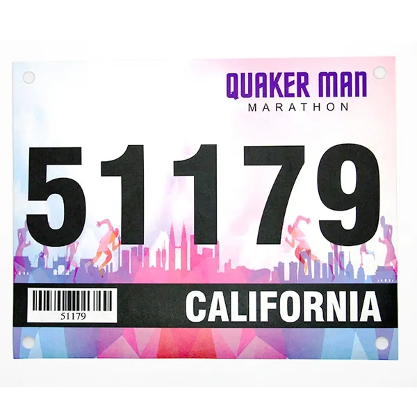 Custom Marathon Running Race Number - Custom Marathon Running Race Number - Image 1 of 9