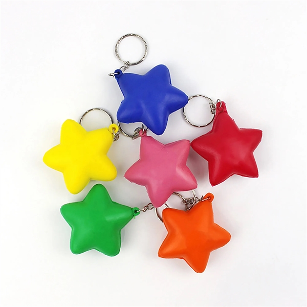 Soft Star-Shaped Ball Keychain - Soft Star-Shaped Ball Keychain - Image 4 of 4