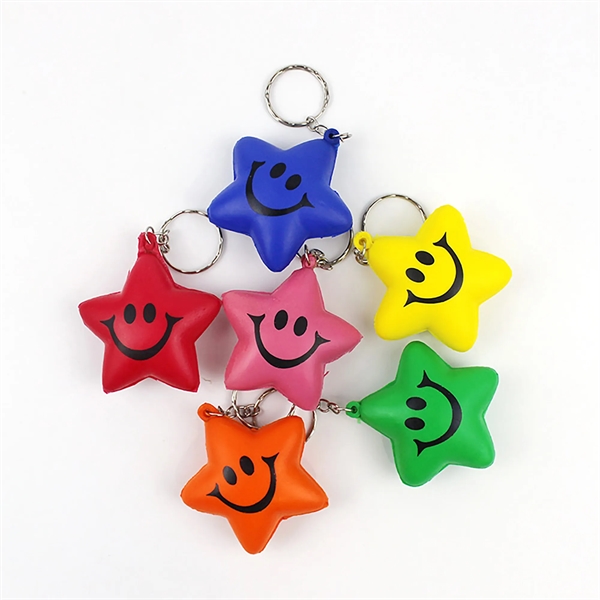 Soft Star-Shaped Ball Keychain - Soft Star-Shaped Ball Keychain - Image 2 of 4
