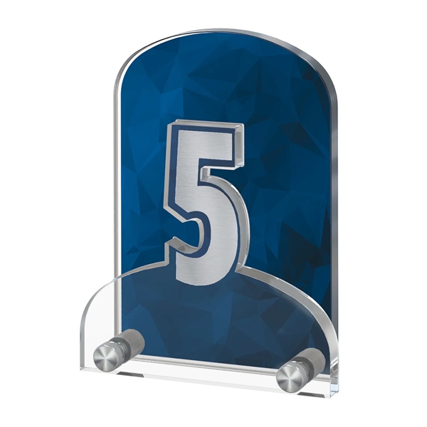Two Level Number Years of Service Award