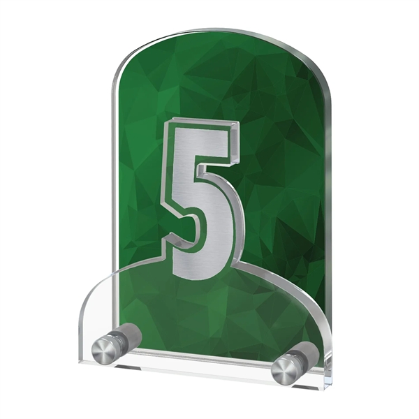 Two Level Number Years of Service Award