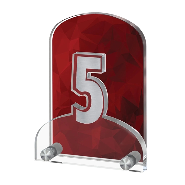 Two Level Number Years of Service Award