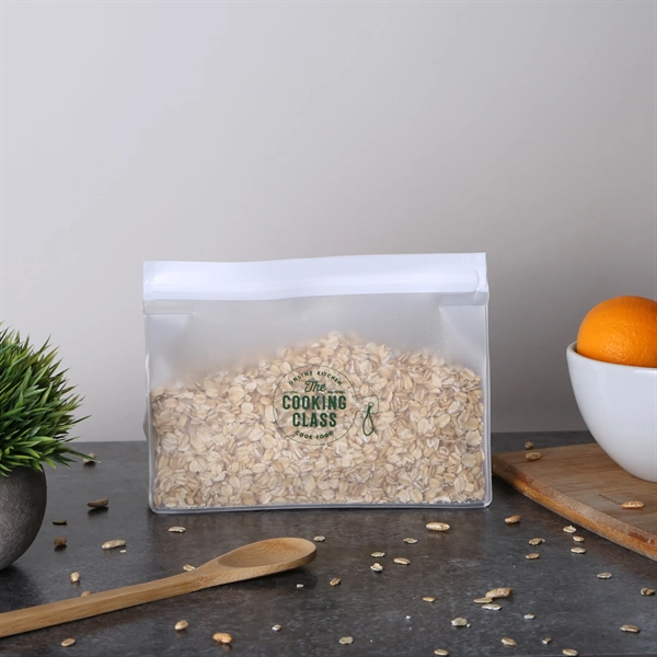 SlipZip Horizontal Gusseted Reusable Storage Bag - SlipZip Horizontal Gusseted Reusable Storage Bag - Image 3 of 8