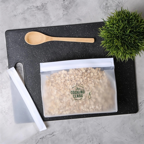 SlipZip Horizontal Gusseted Reusable Storage Bag - SlipZip Horizontal Gusseted Reusable Storage Bag - Image 6 of 8