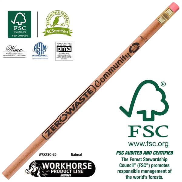 FSC Round Workhorse Pencil Special - Natural - FSC Round Workhorse Pencil Special - Natural - Image 0 of 0